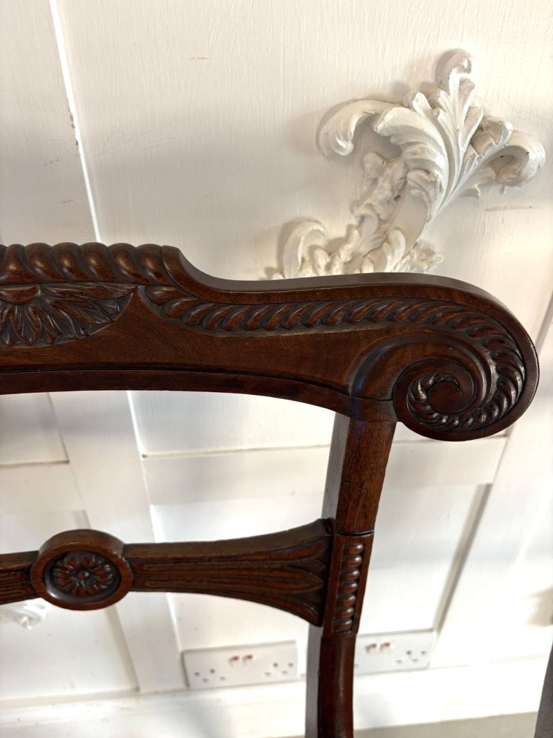 Magnificent Quality Antique Set of 6 Regency Dining Chairs